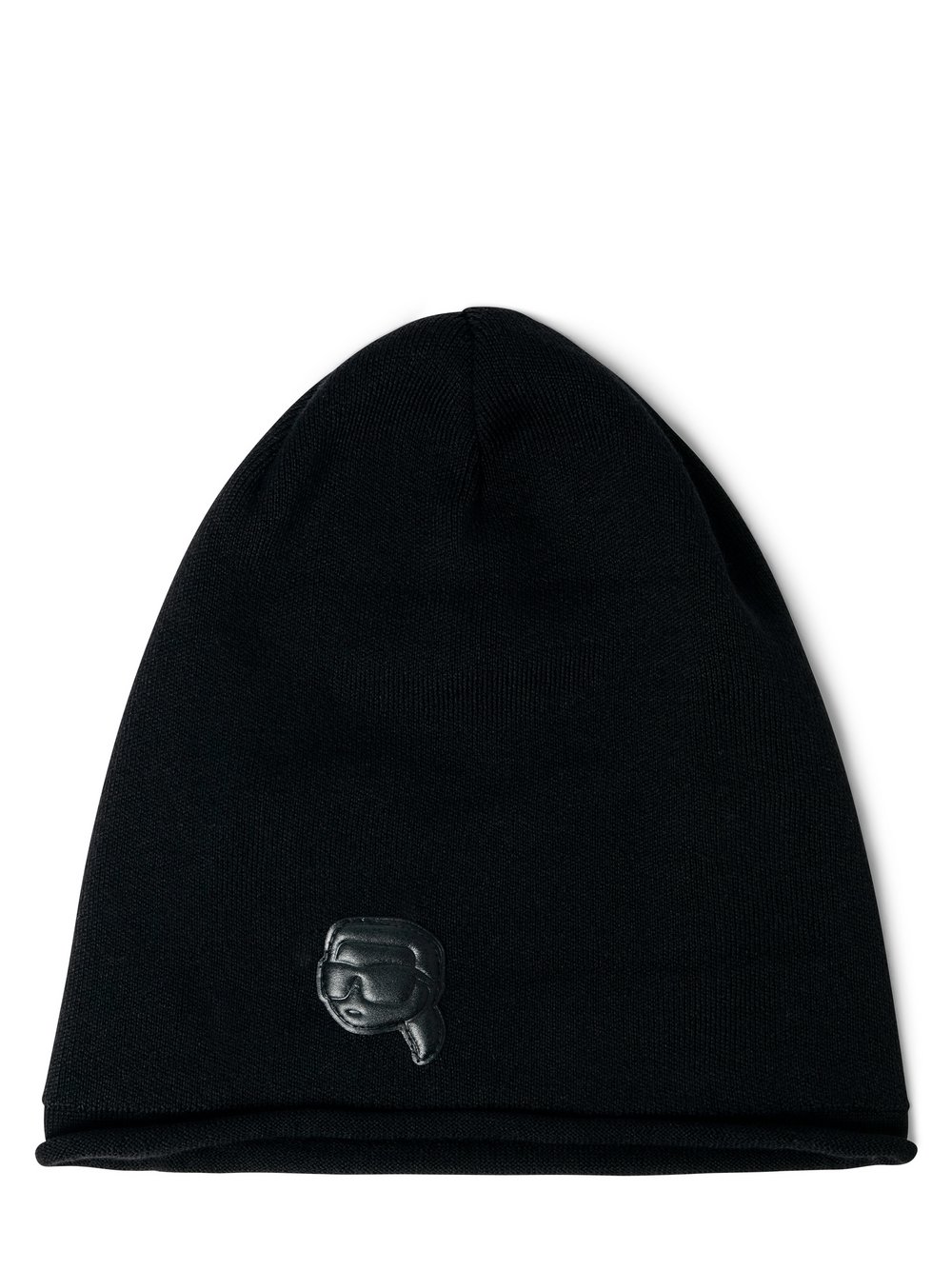 KARL LAGERFELD Beanie Herren Wolle schwarz, M
