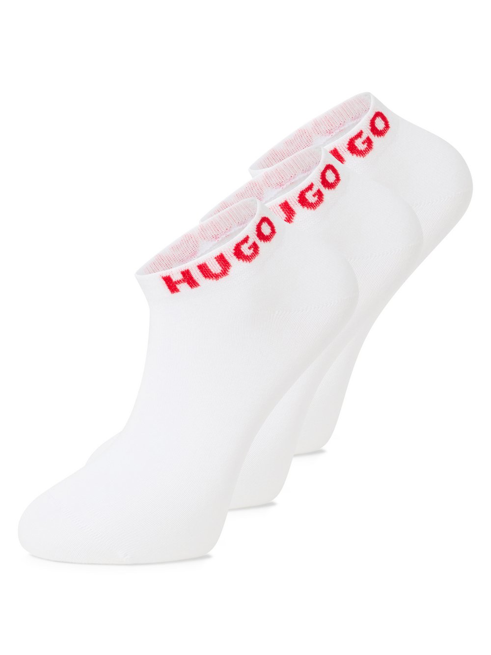 Thumbnail - HUGO Socken im 3er-Pack Herren Baumwolle weiß, 43-46