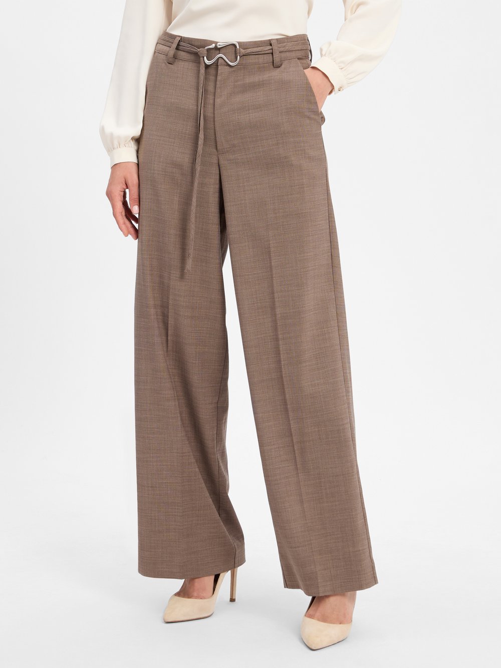mbyM Stoffhose Damen mehrfarbig meliert, M