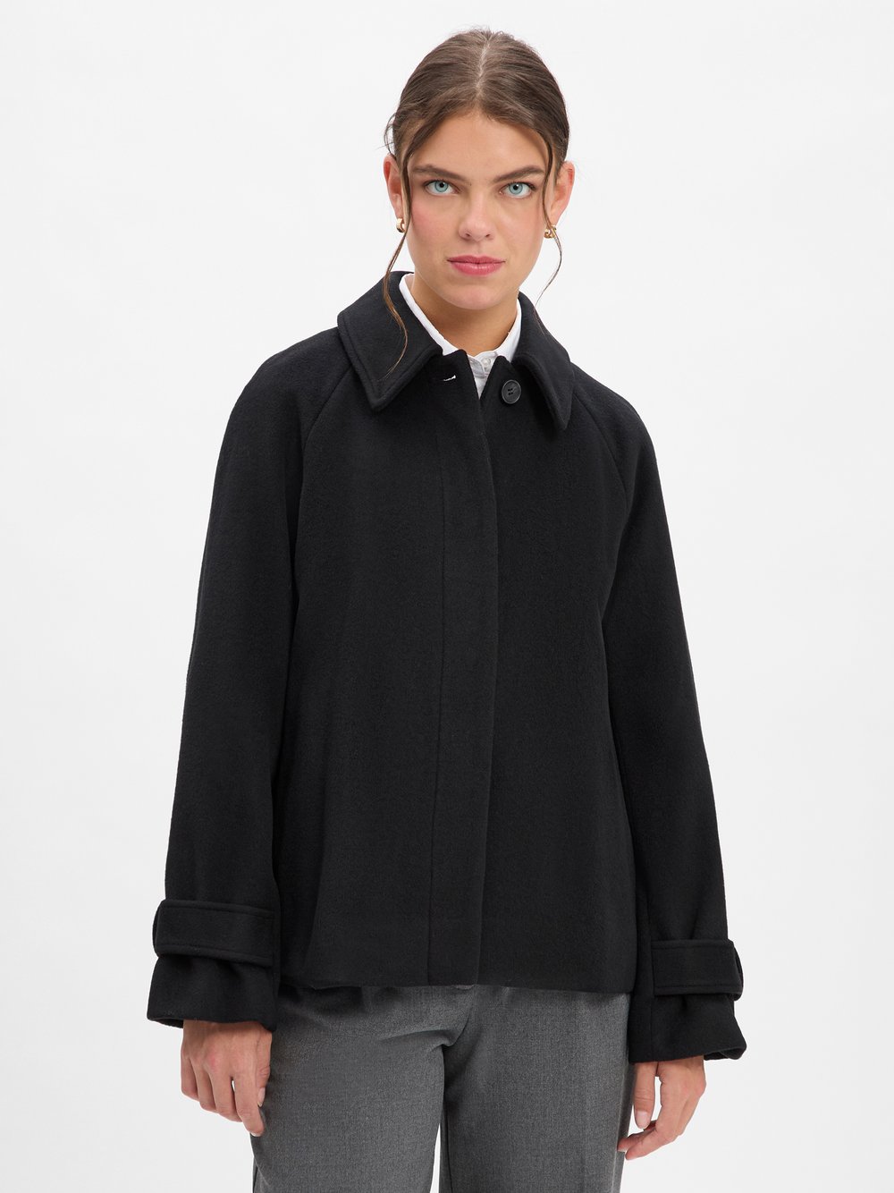 mbyM Wolljacke Damen Wolle schwarz, M/L