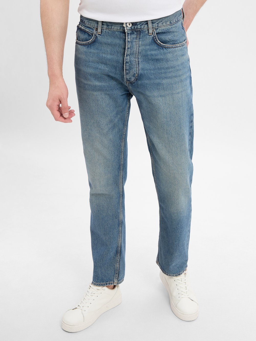 HUGO BLUE Jeans Straight Fit Herren Baumwolle blau, 34-34