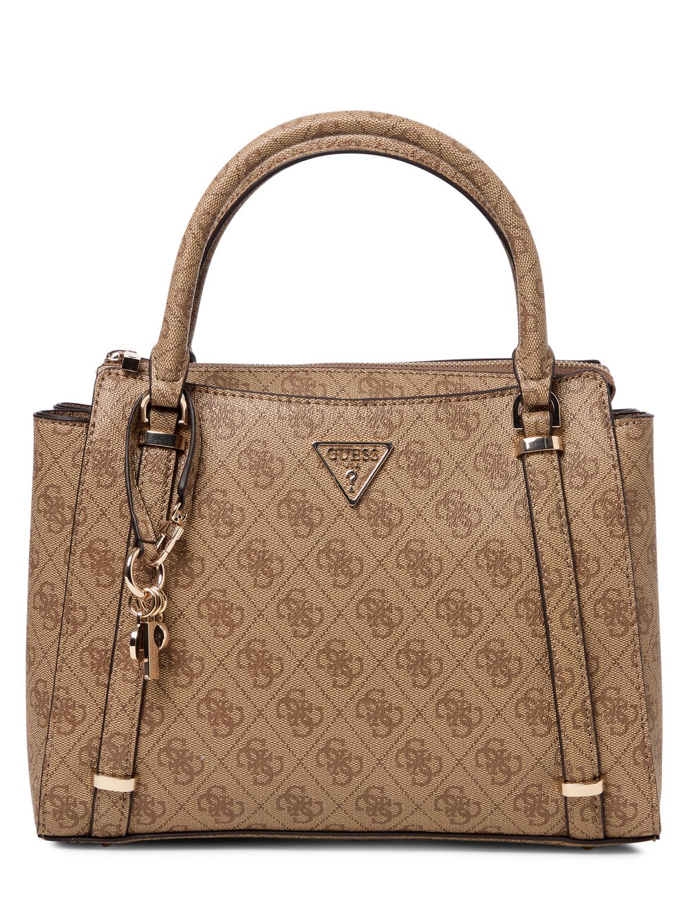GUESS Handtasche Damen Kunstleder braun gemustert, ONE SIZE