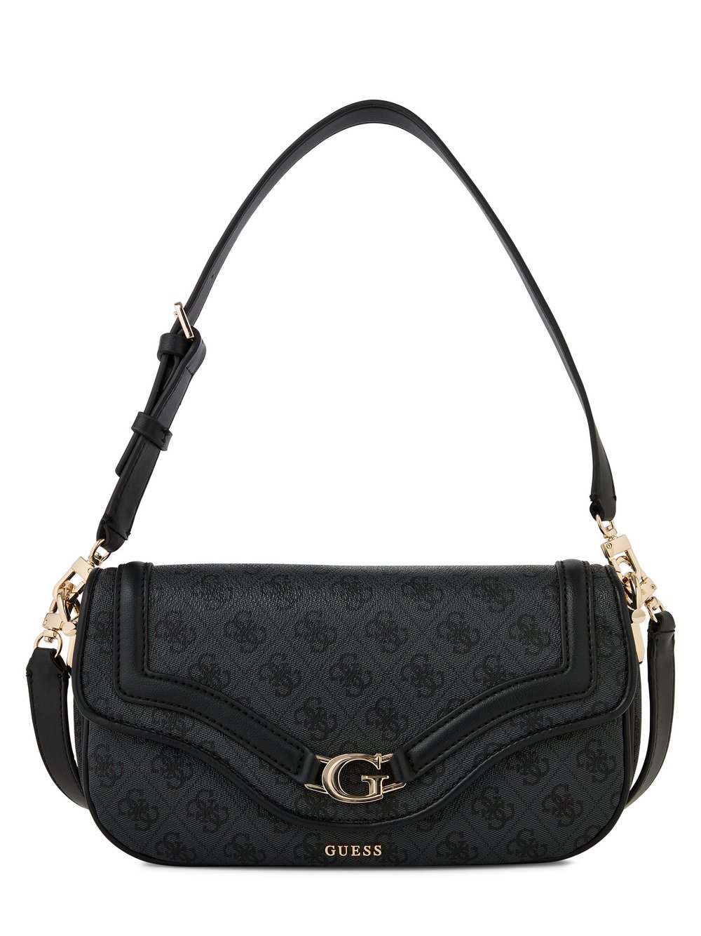 GUESS Umhängetasche Damen Kunstleder grau gemustert, ONE SIZE