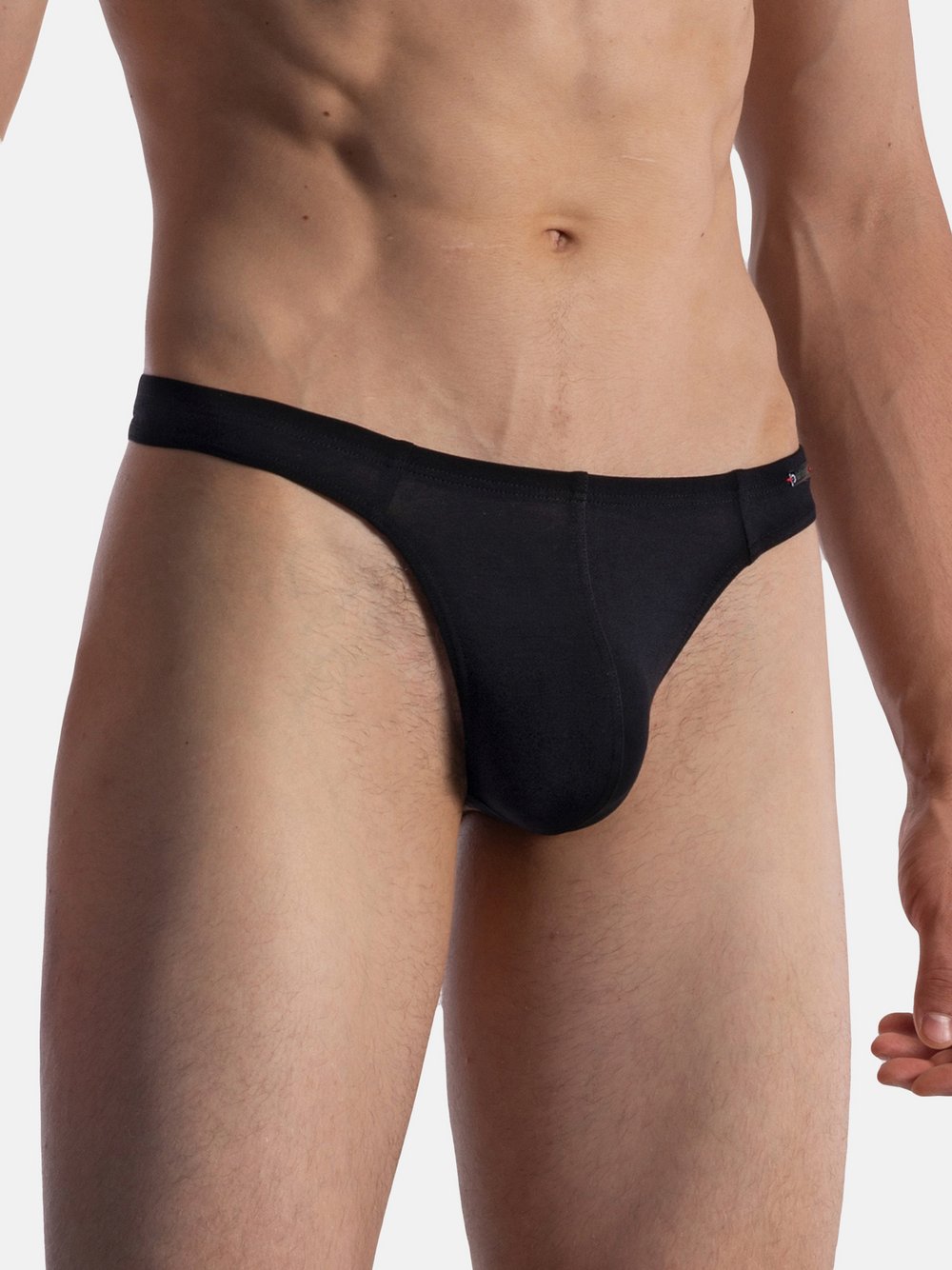 Olaf Benz String Herren Baumwolle schwarz, XXL