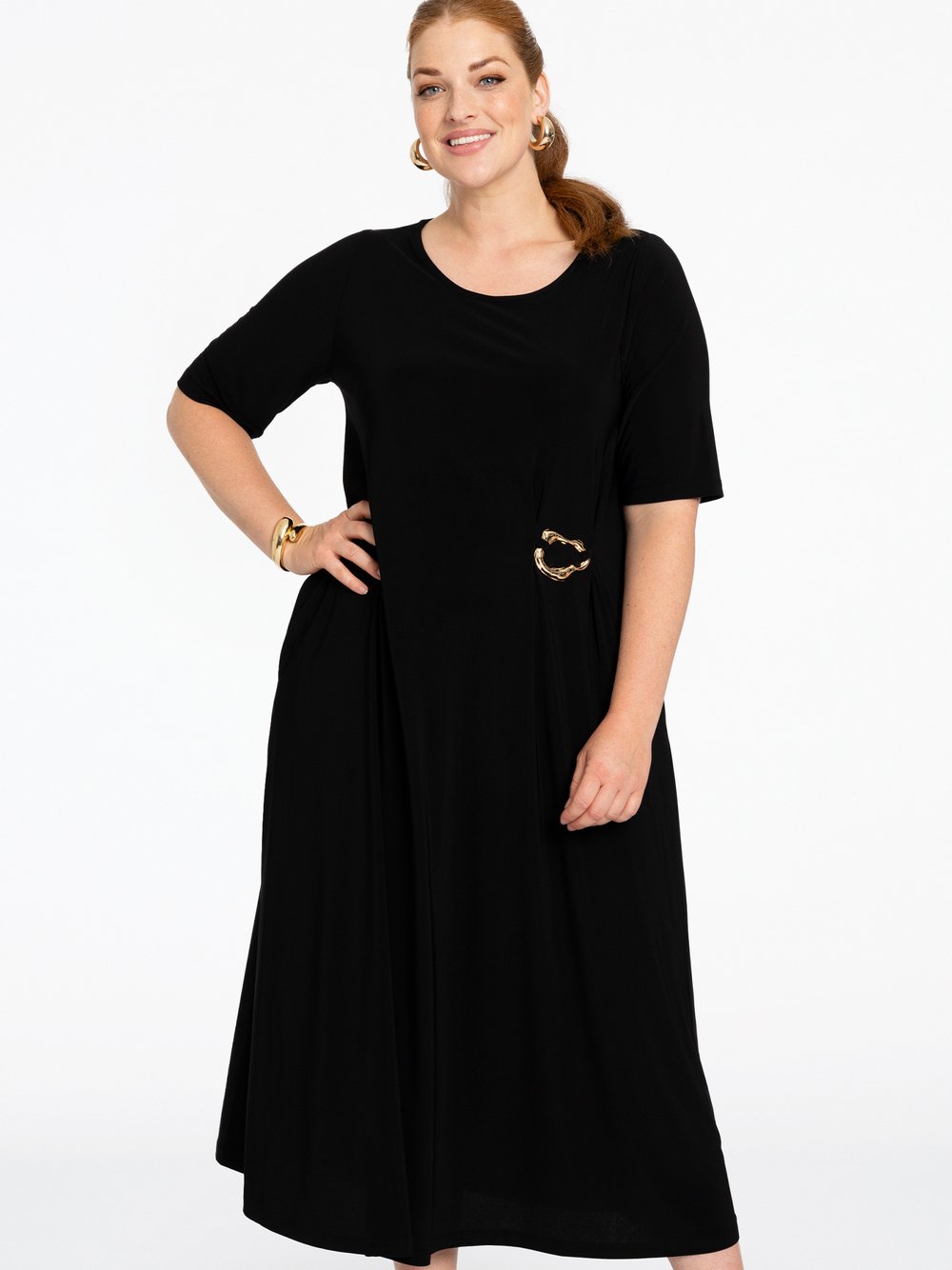 YOEK Kleid Damen schwarz, 50-52