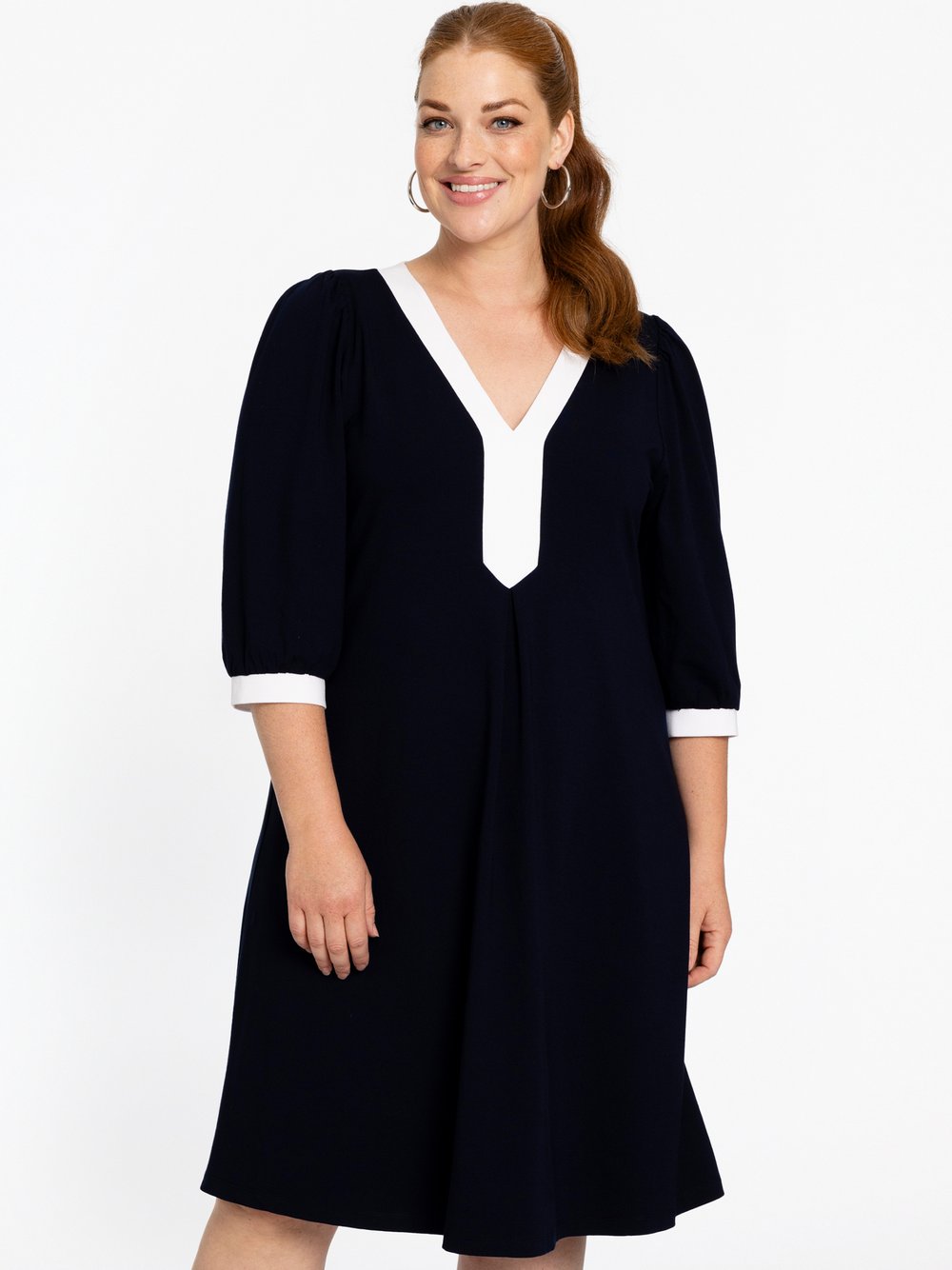 YOEK Kleid Damen Viskose blau, 38-40
