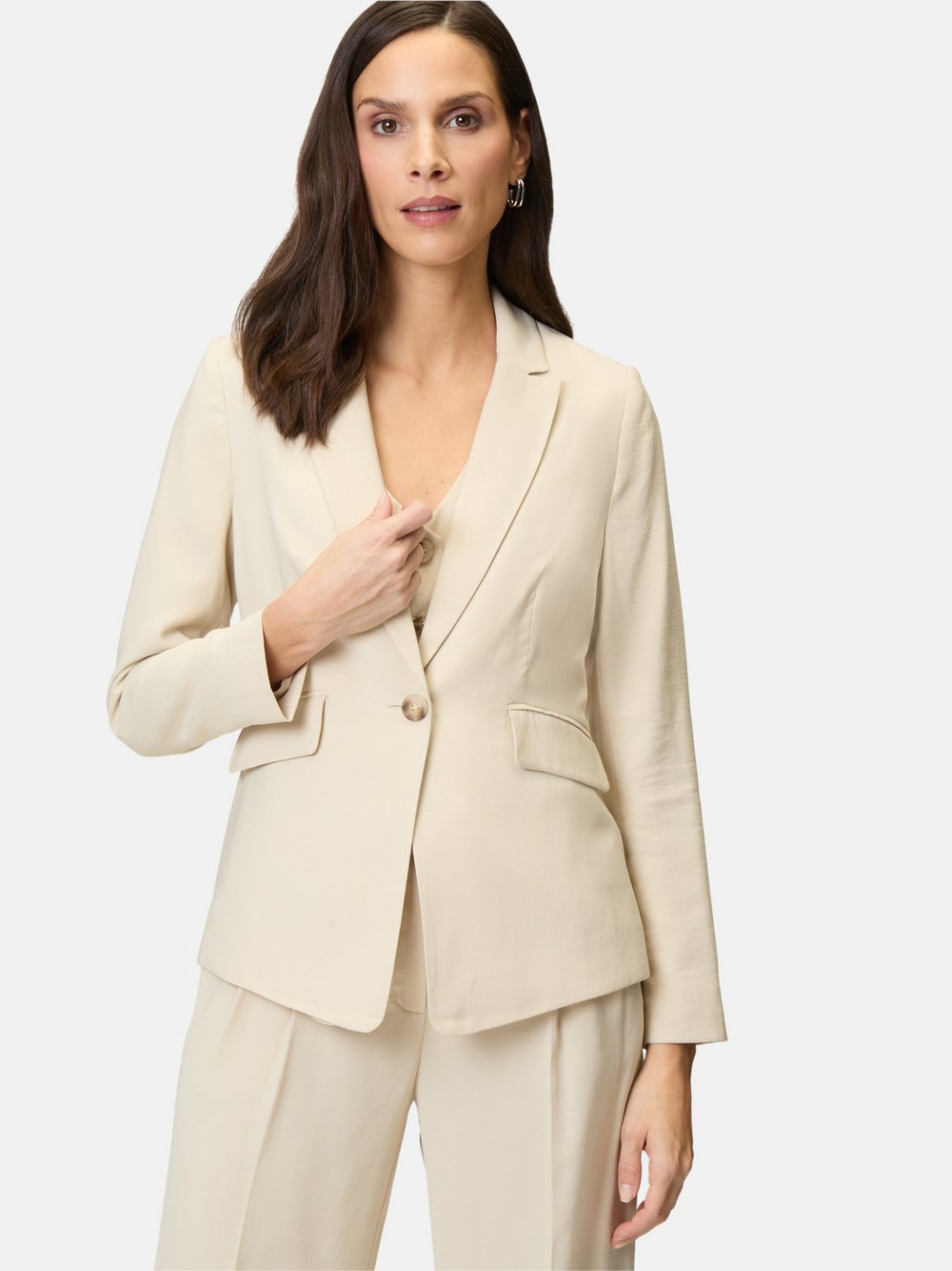 zero Blazer Damen Viskose beige, 34