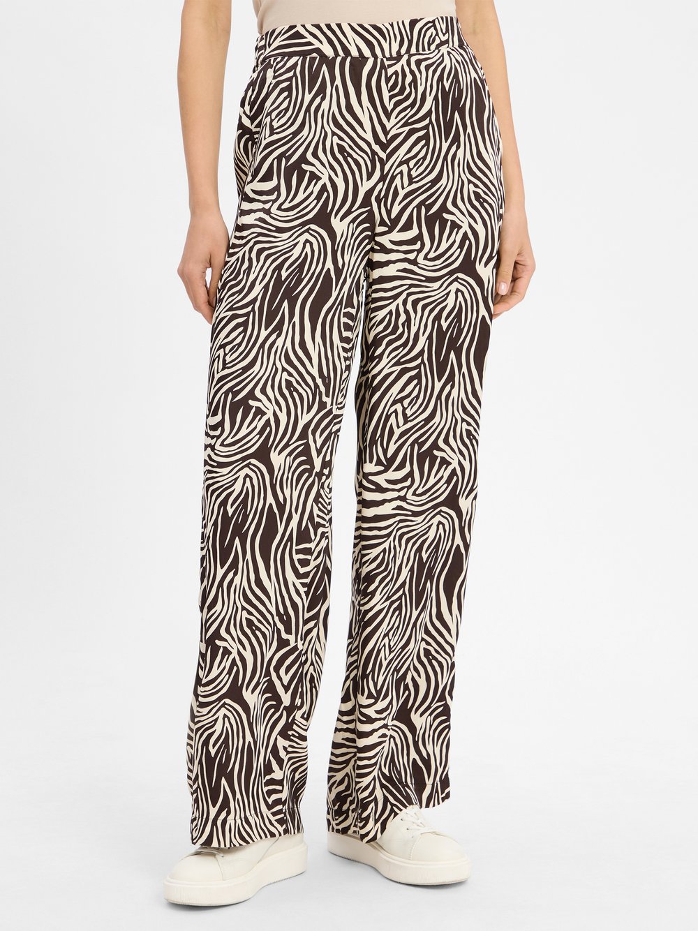 More & More Stoffhose Damen mehrfarbig gemustert, 46