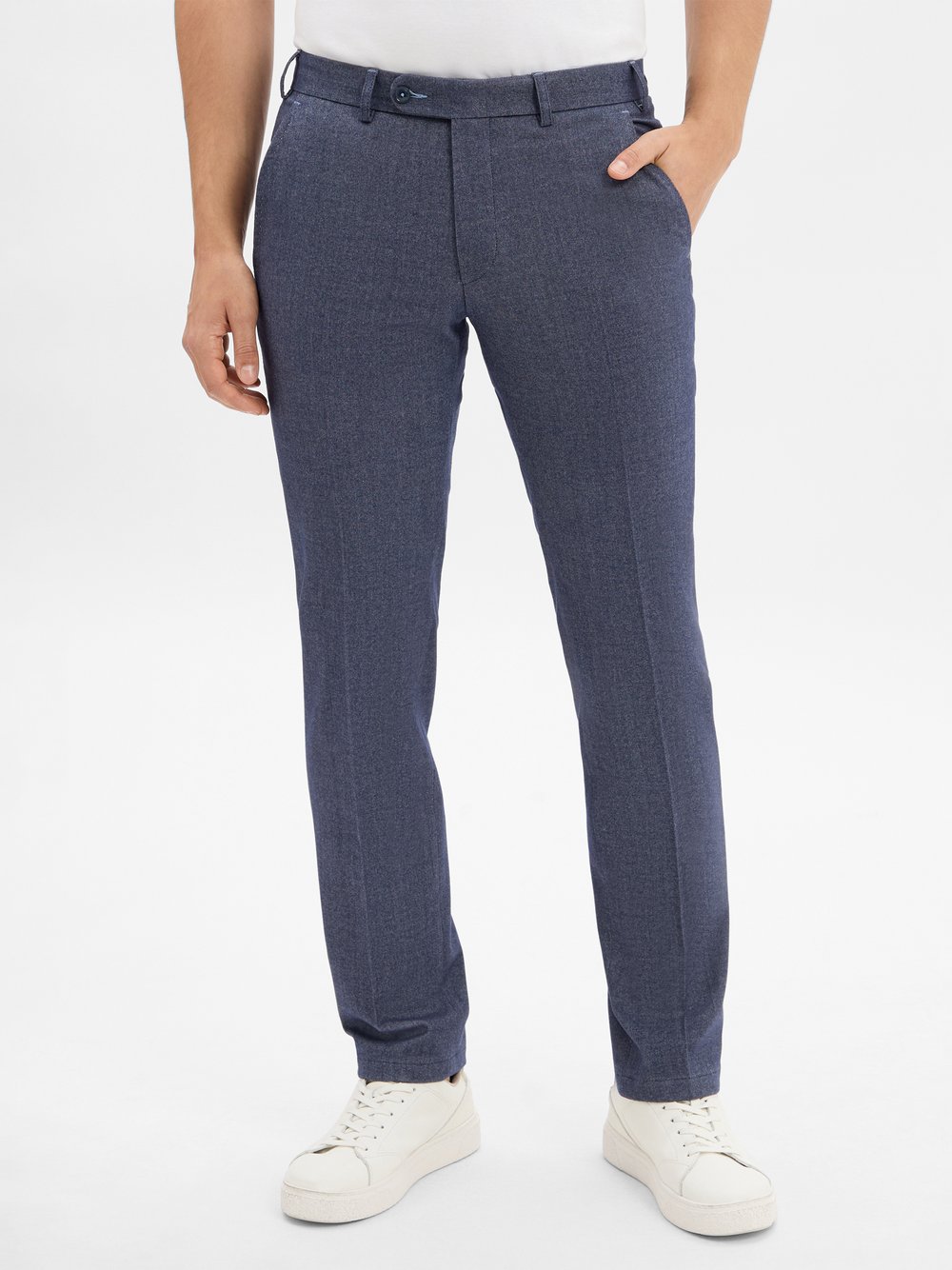 Digel Baukasten-Anzughose Herren Modern Fit blau meliert, 54