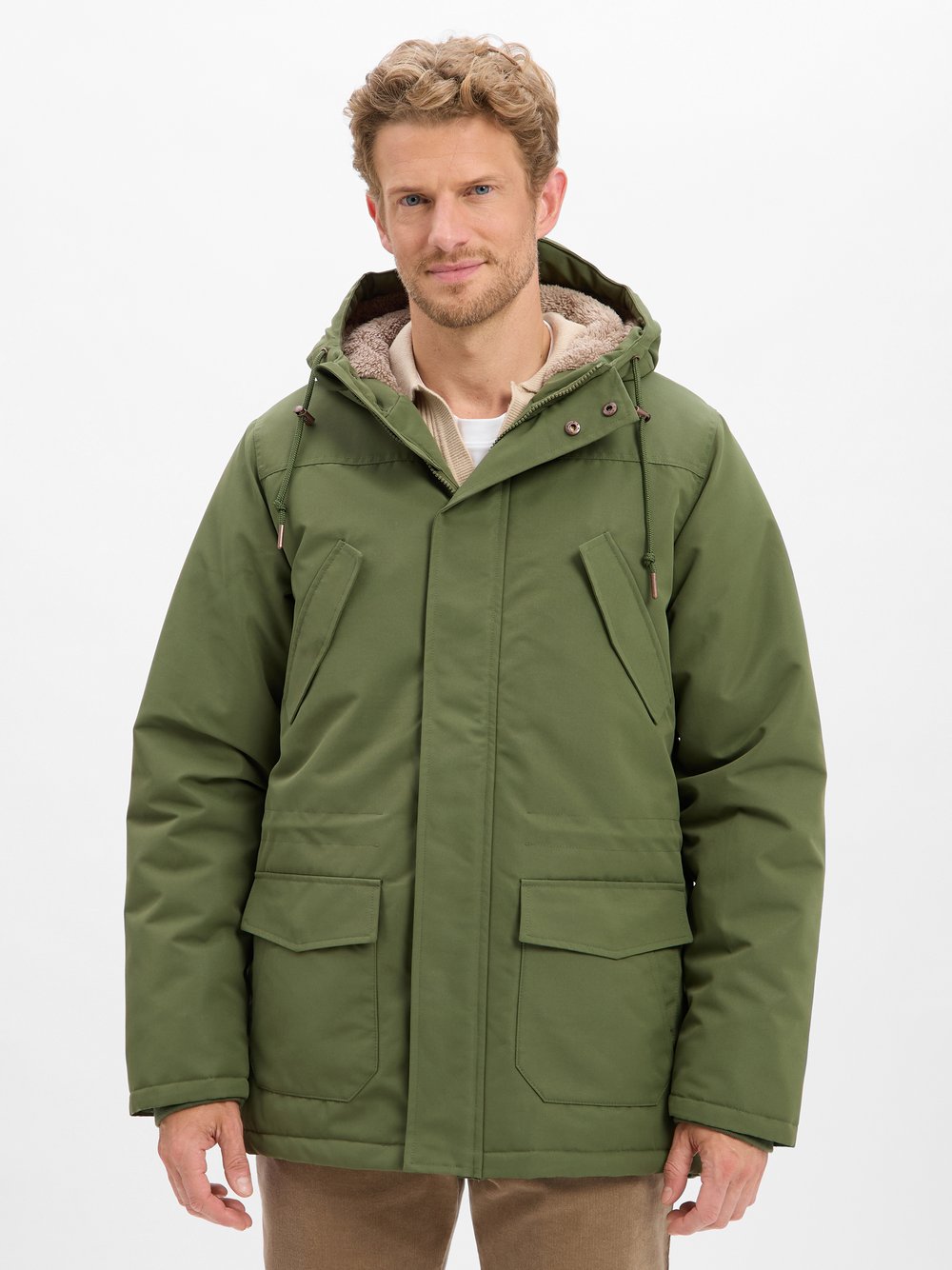 Derbe Funktions-Parka Herren grün, XXXL