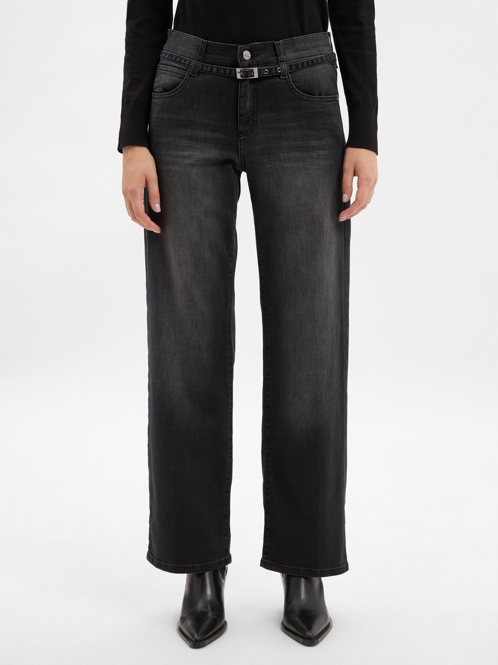 Angels Jeans Damen Bambus schwarz, 46-28