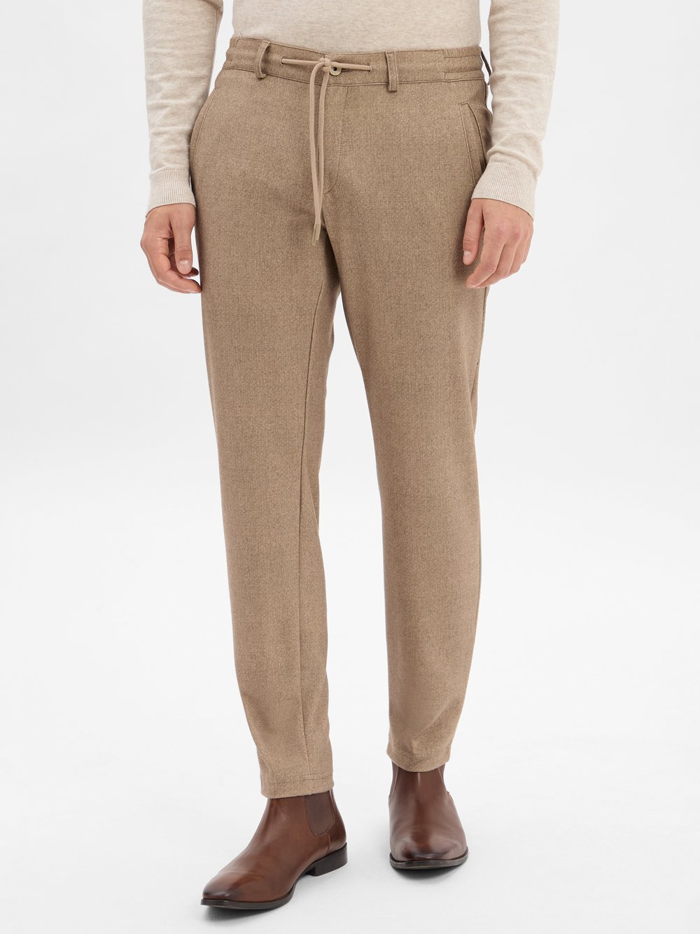 BRAX Hose Herren Stretch beige meliert, 38-32