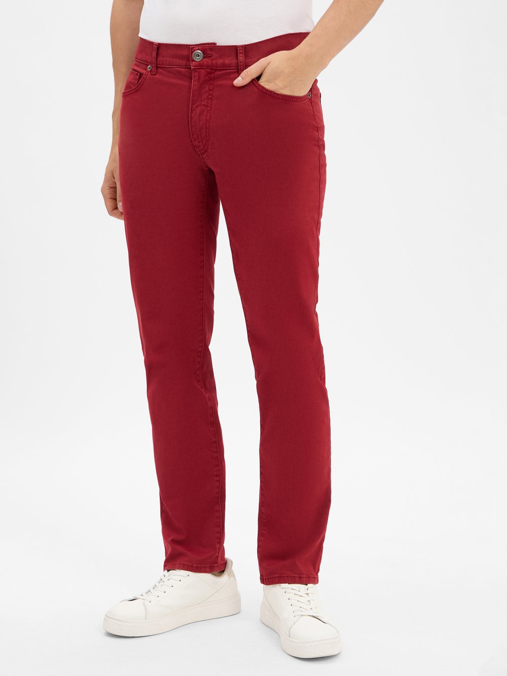 BRAX Hose Herren Baumwolle rot, 36-34
