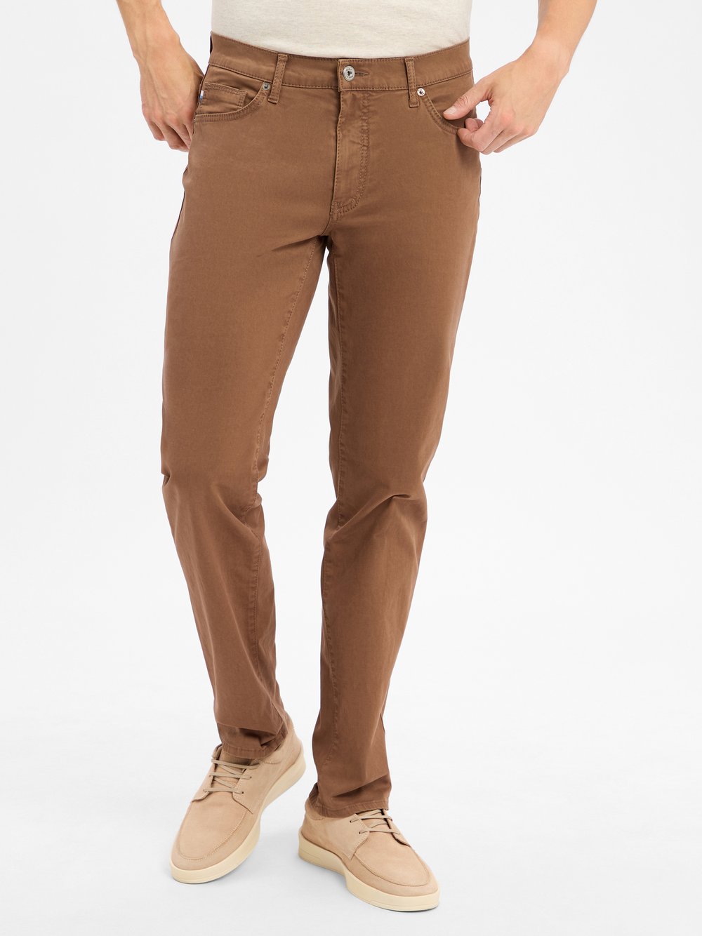 BRAX Hose Herren Baumwolle braun, 33-30