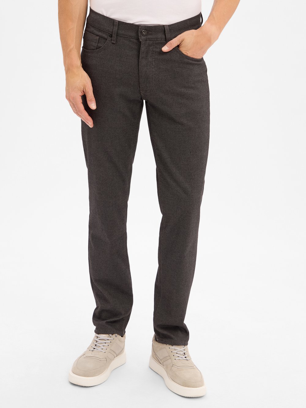 Thumbnail - BRAX Hose Herren Baumwolle grau gemustert, 33-34