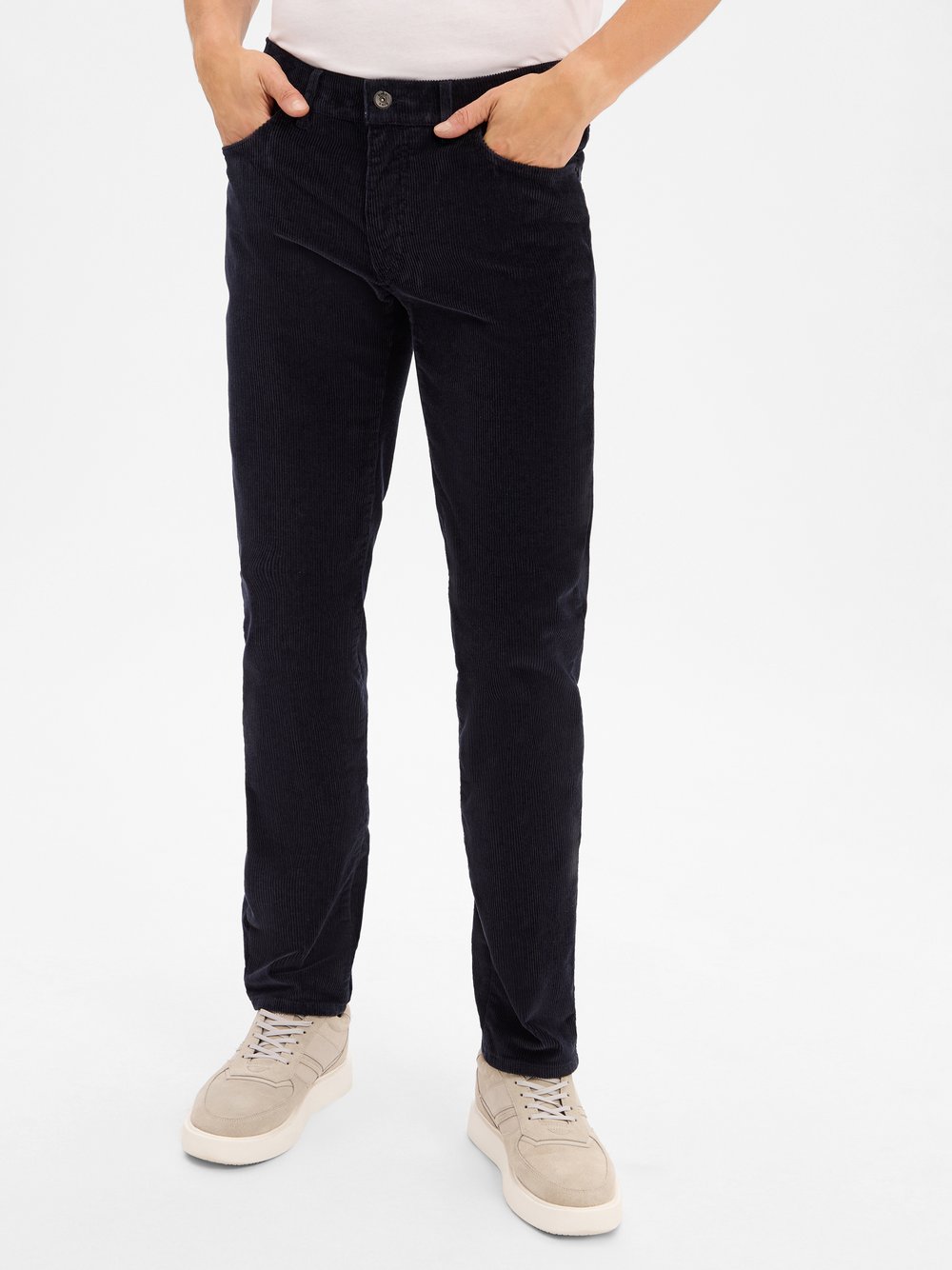 Thumbnail - BRAX Cordhose Herren Baumwolle blau, 34-34