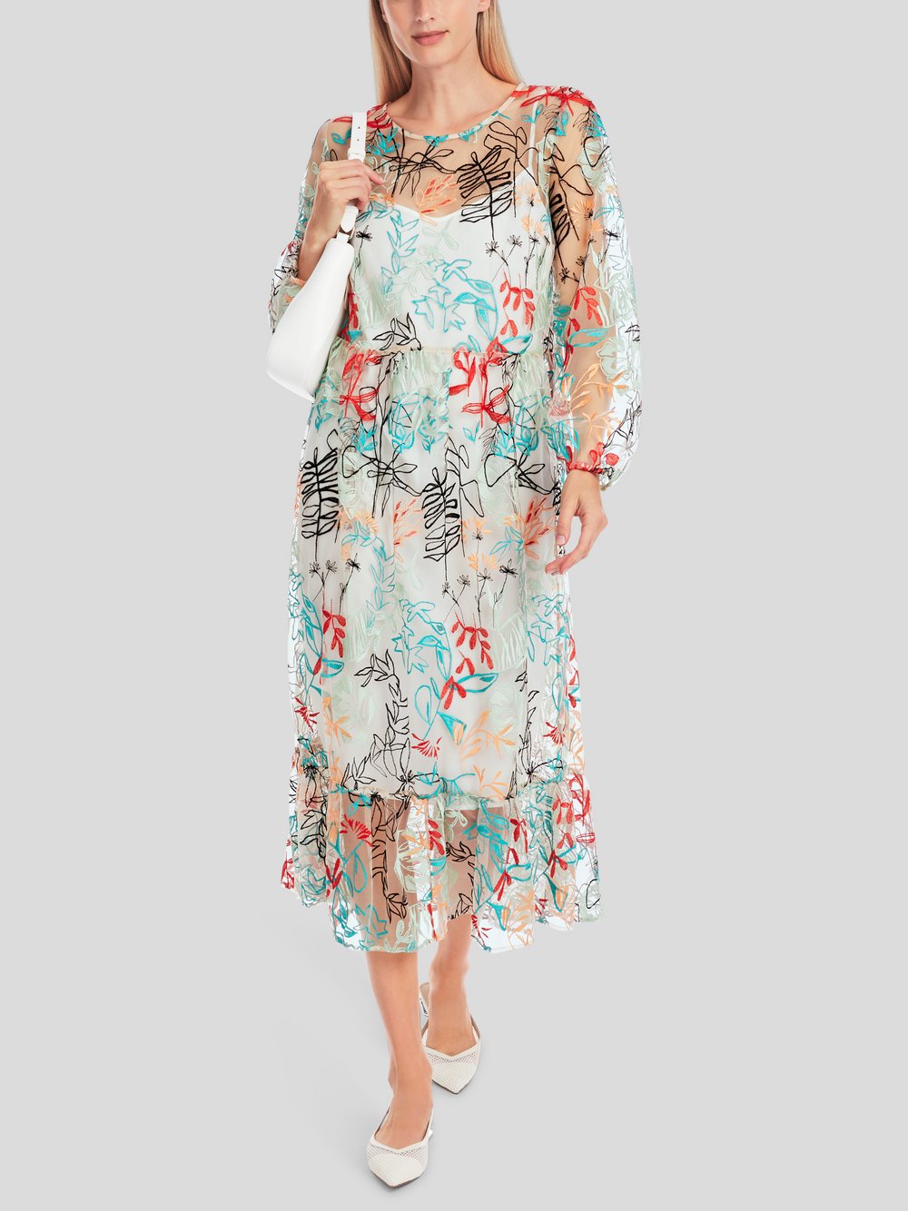 Thumbnail - Marc Cain Kleid Damen Polyamid mehrfarbig gemustert, 38