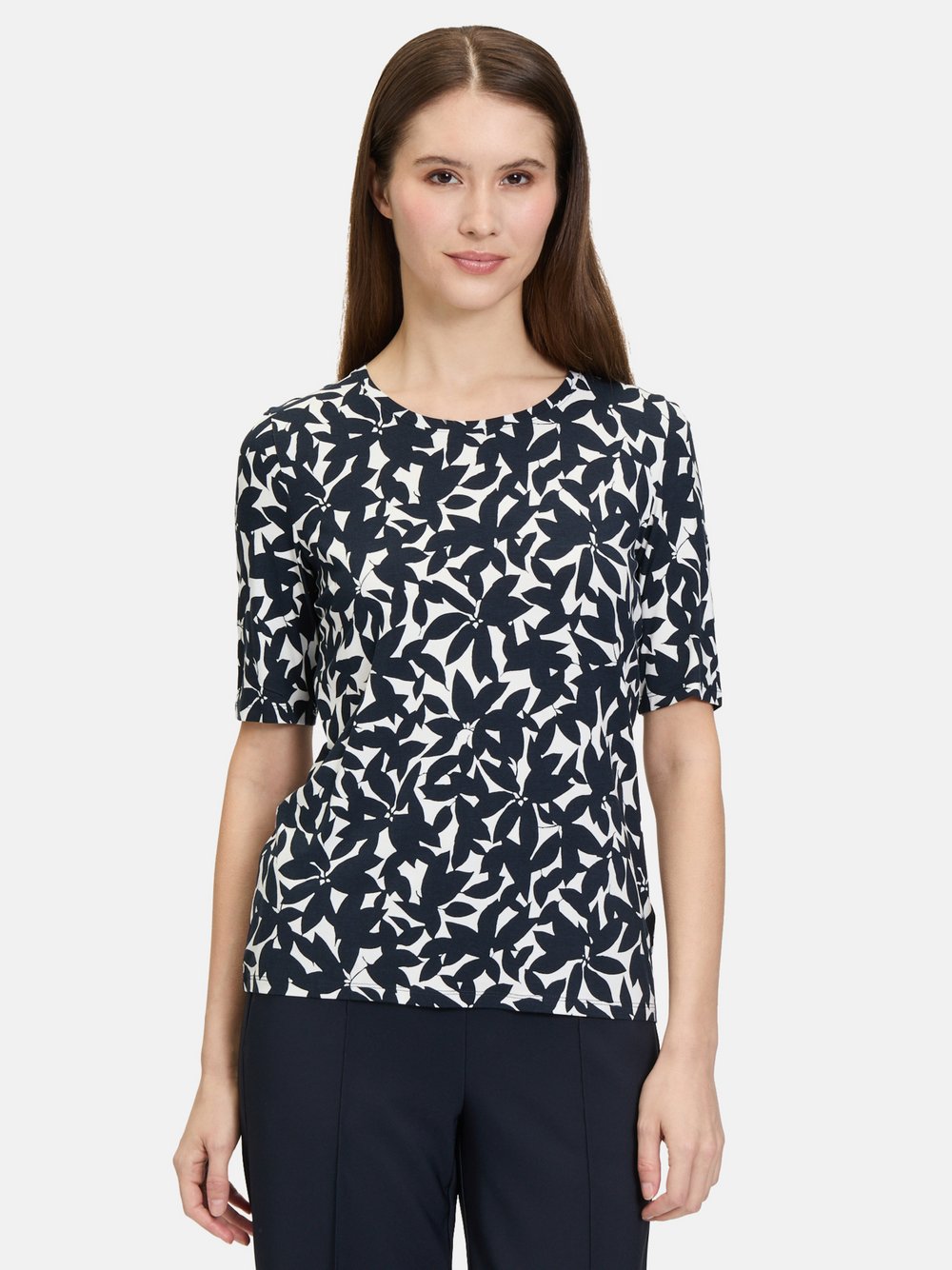 Betty Barclay Printshirt Damen Viskose blau gemustert, 36