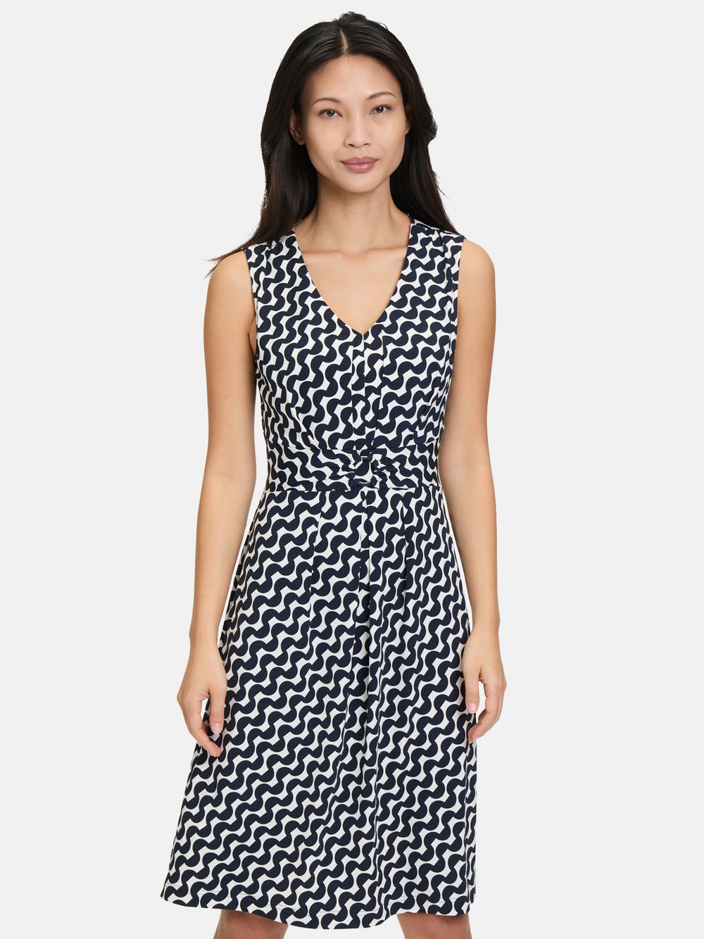 Betty Barclay Shirtkleid Damen blau gemustert, 46