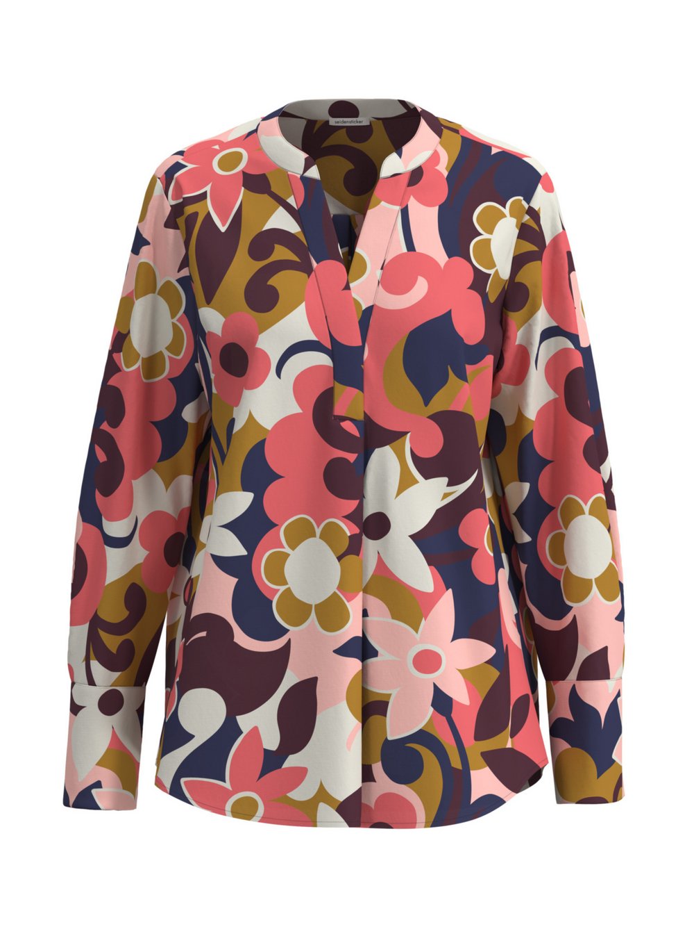 Thumbnail - Seidensticker Tunika Damen Baumwolle pink gemustert, 36