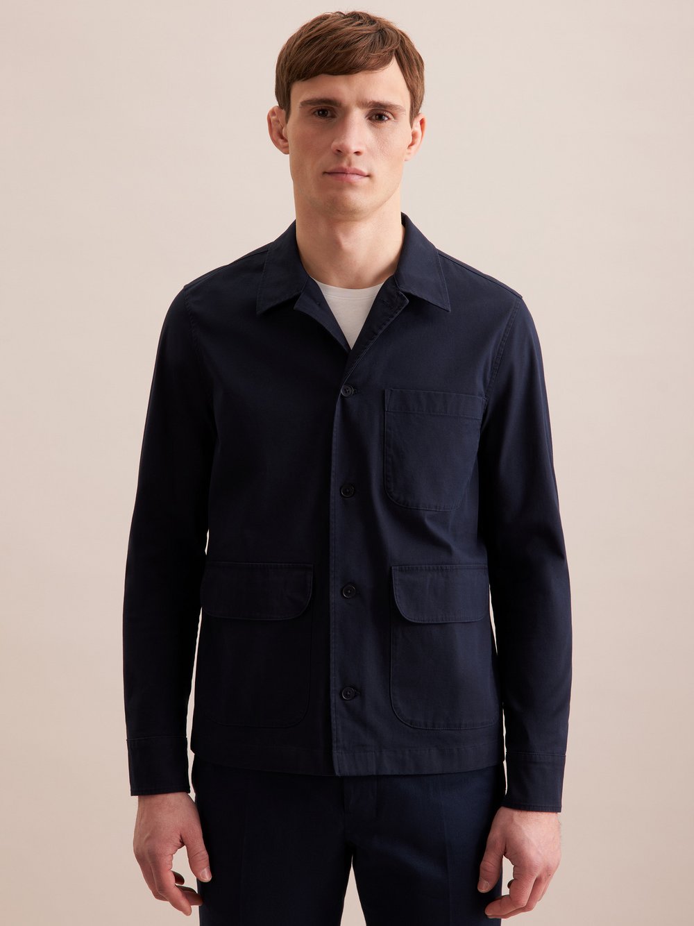 Seidensticker Jacke Herren Baumwolle blau, XL