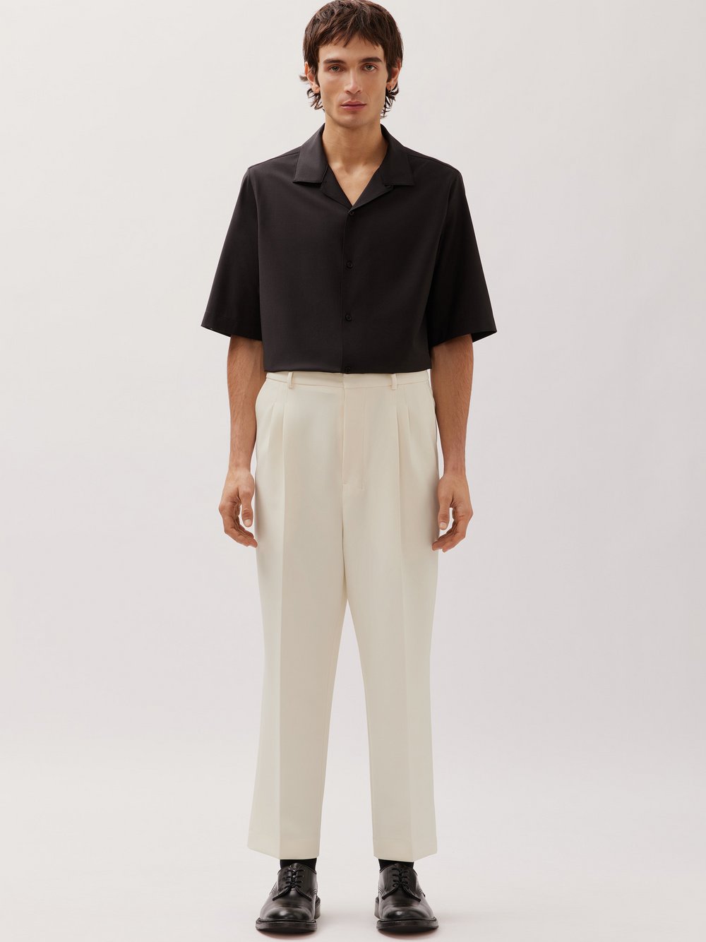 Studio Seidensticker Bundfaltenhose Damen weiß, 48