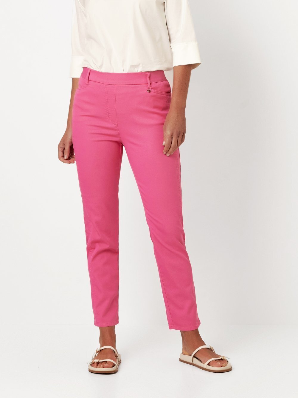 Relaxed Hose Damen Baumwolle rosa, 36