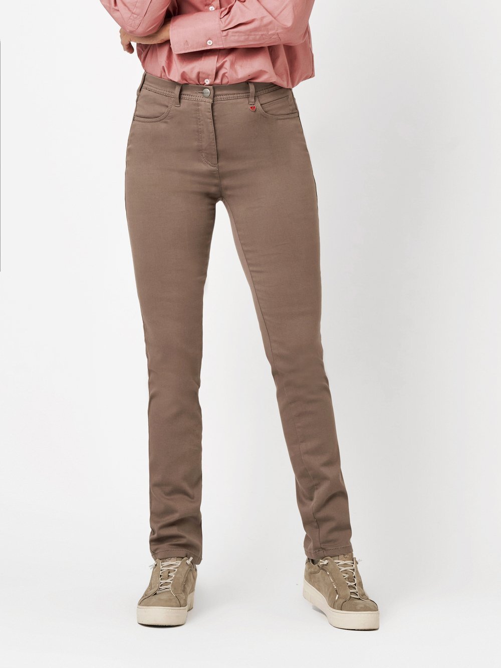 Thumbnail - Relaxed Hose Damen Baumwolle grau, 44