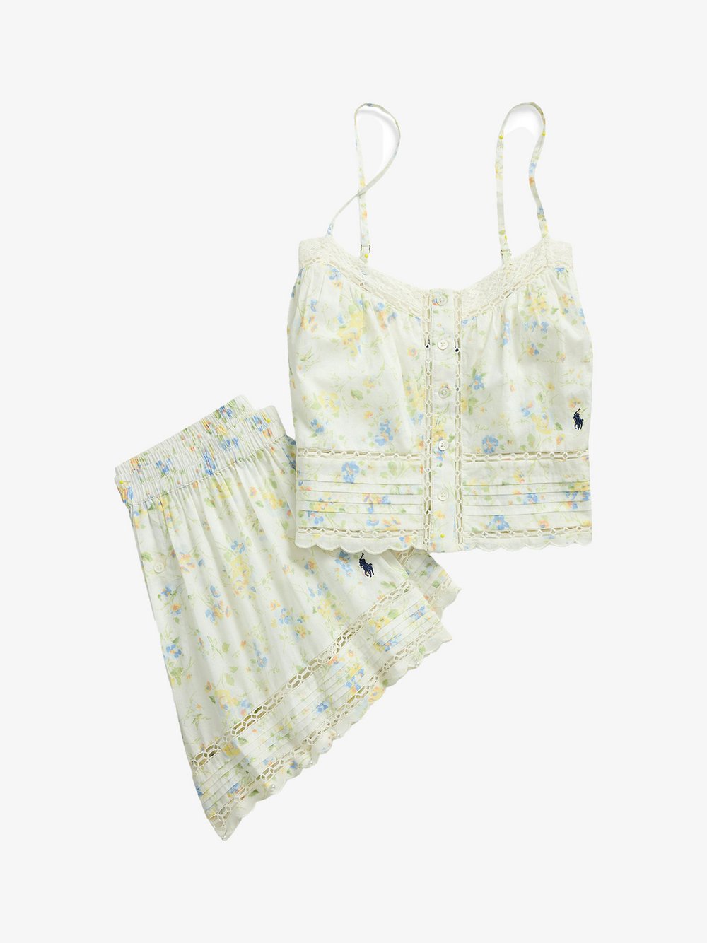 Polo Ralph Lauren Pyjama  Damen Baumwolle mehrfarbig gemustert, M