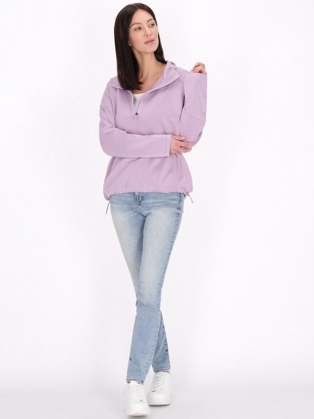 Usha Sweatshirt Damen Viskose lila, S