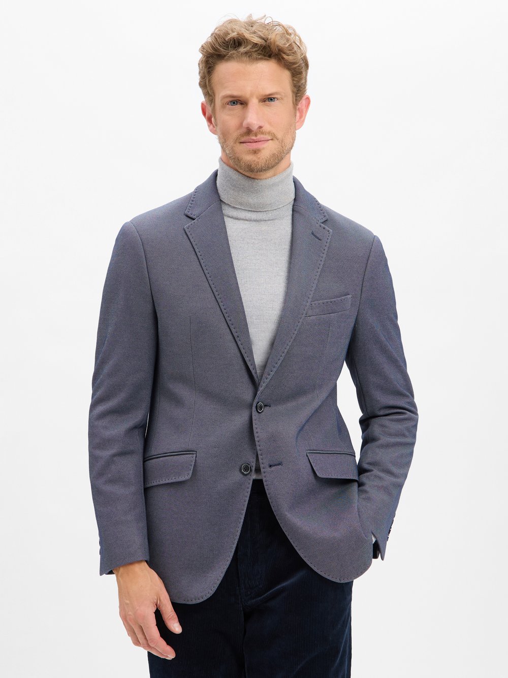 Pierre Cardin Sakko Herren Regular Fit blau, 26
