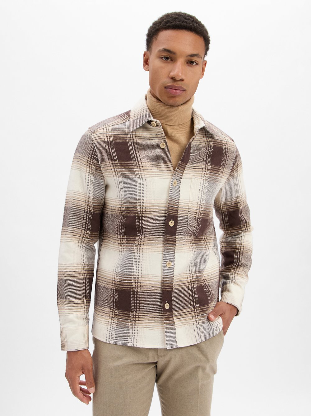 Drykorn Freizeithemd Herren Comfort Fit Baumwolle mehrfarbig kariert, L