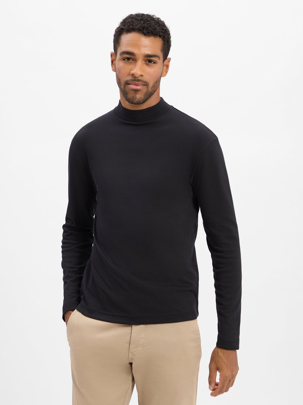 Drykorn Langarmshirt  Herren Baumwolle schwarz, S