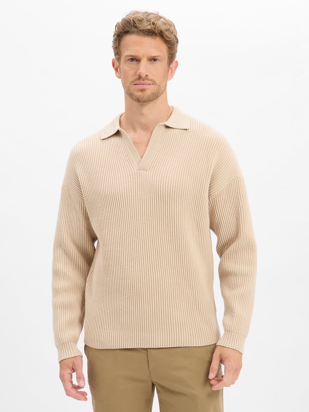 Drykorn Strickpullover Herren Baumwolle beige, XL