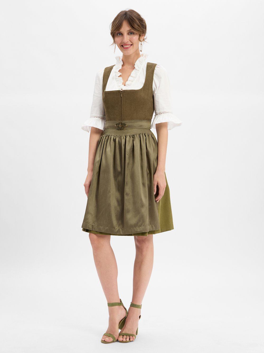 Krüger Dirndl Dirndl Damen Cord grün, 44