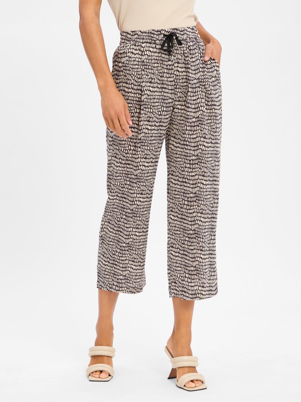 Thumbnail - Opus Stoffhose Damen Viskose mehrfarbig gemustert, 34