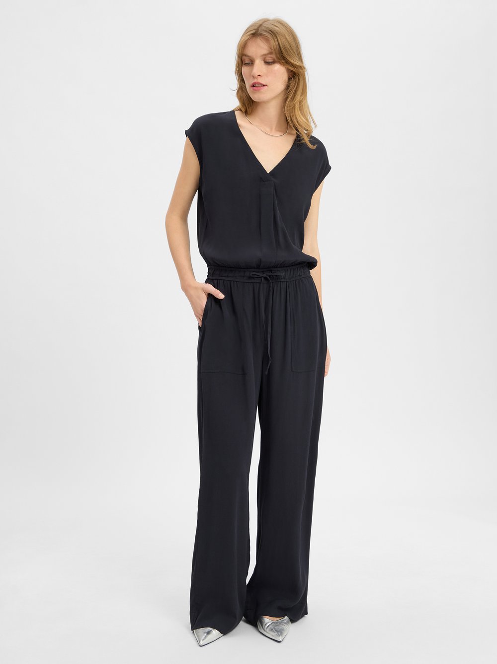 Opus Jumpsuit Damen Viskose blau, 44