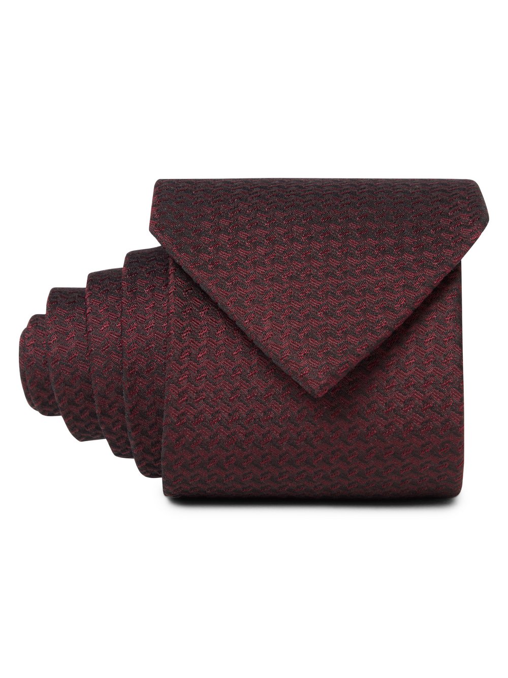 Finshley & Harding Seidenkrawatte Herren rot gemustert, ONE SIZE