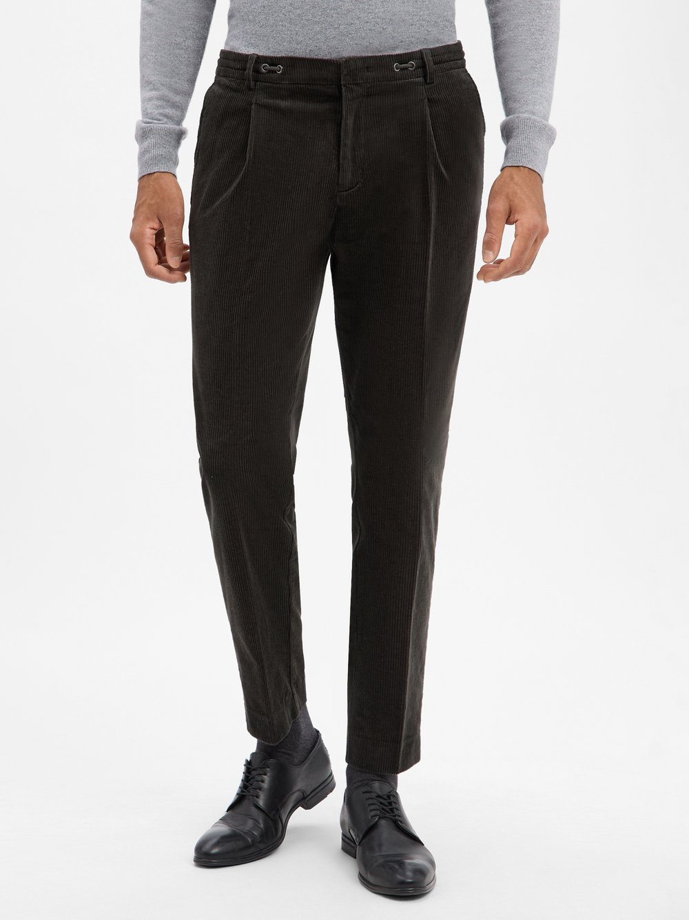Benvenuto Baukasten-Cordhose Herren Regular Fit grau, 52