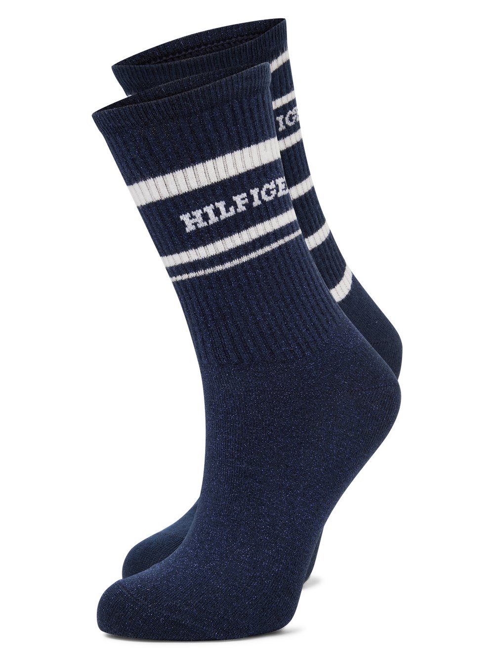 Tommy Hilfiger Socken im 2er-Pack Damen Feinstrick blau, 35-38