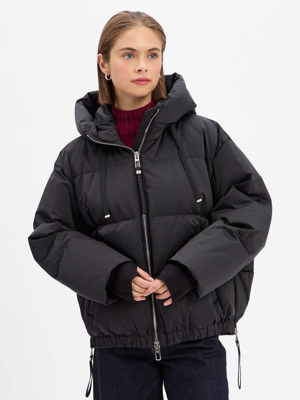 DUNO Daunenjacke Damen schwarz, XS