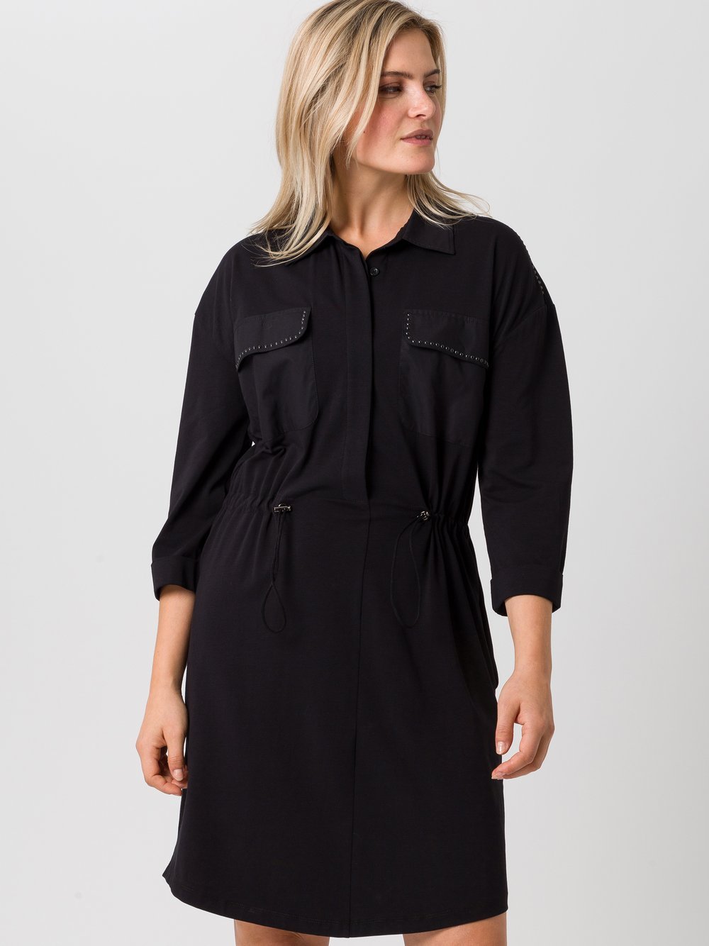 TUZZI Kleid Damen Baumwolle schwarz, 48