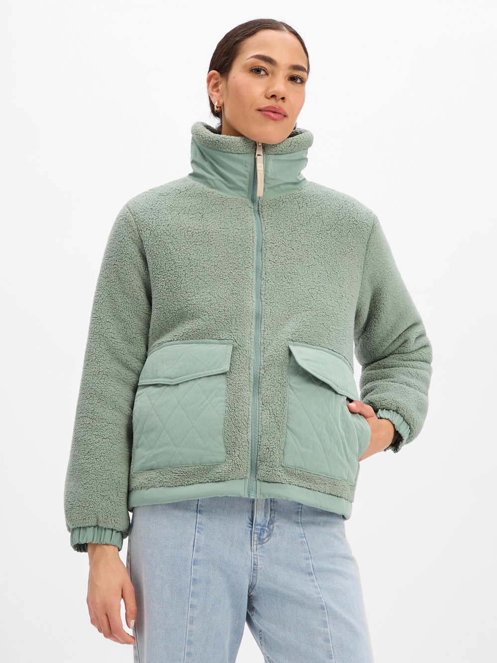 Ragwear Fleecejacke Damen grün, XS