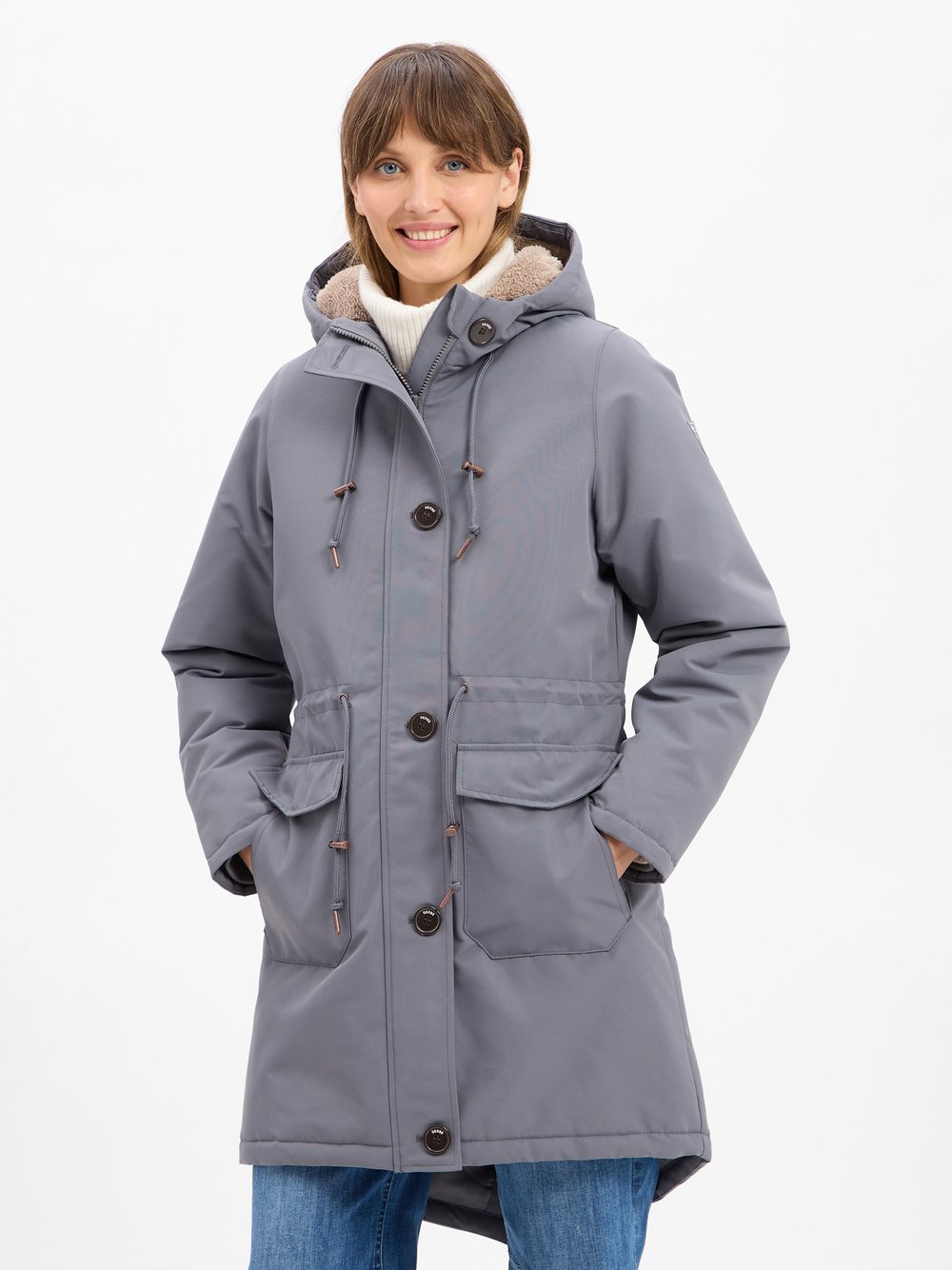 Derbe Funktionsmantel Damen mehrfarbig, 44