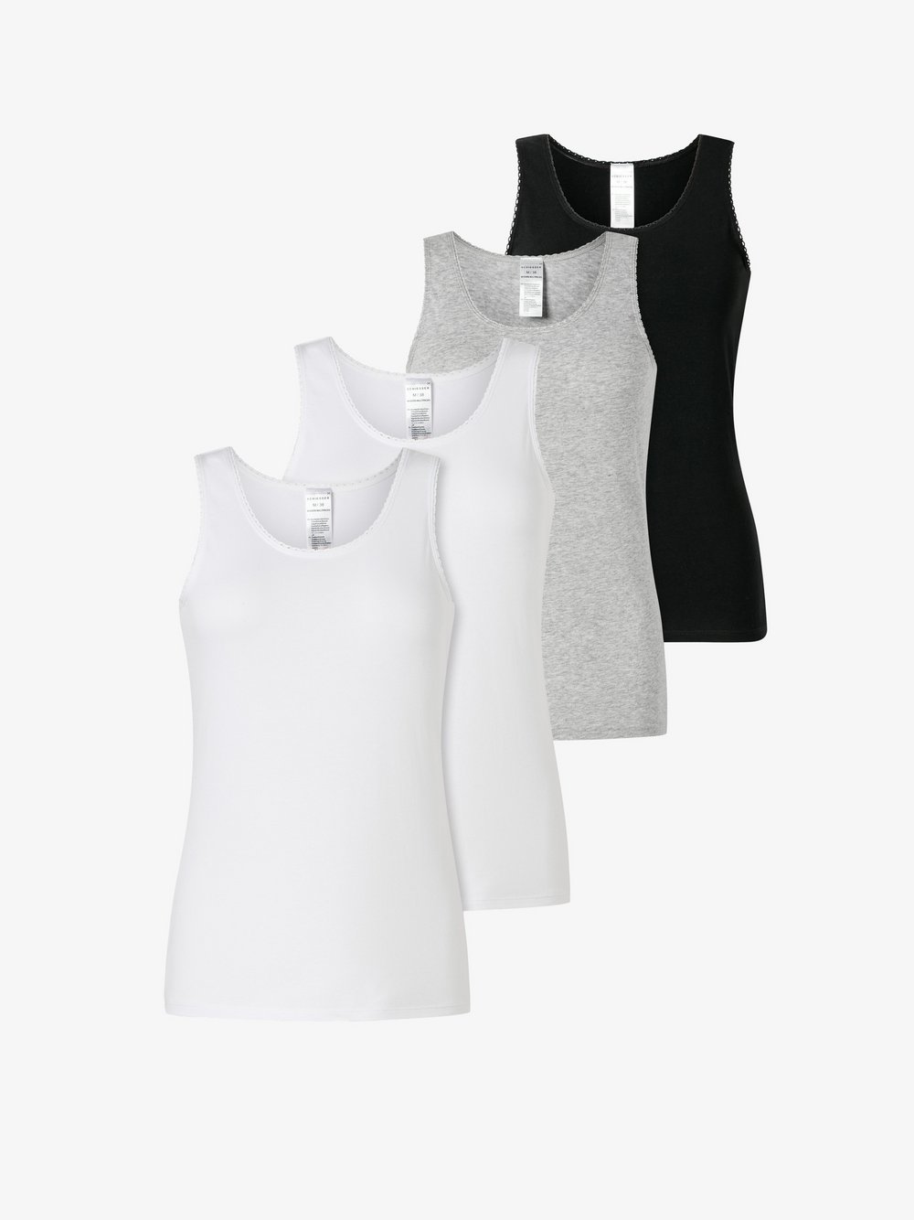 Thumbnail - Schiesser Unterhemd  Damen Baumwolle mehrfarbig, 38