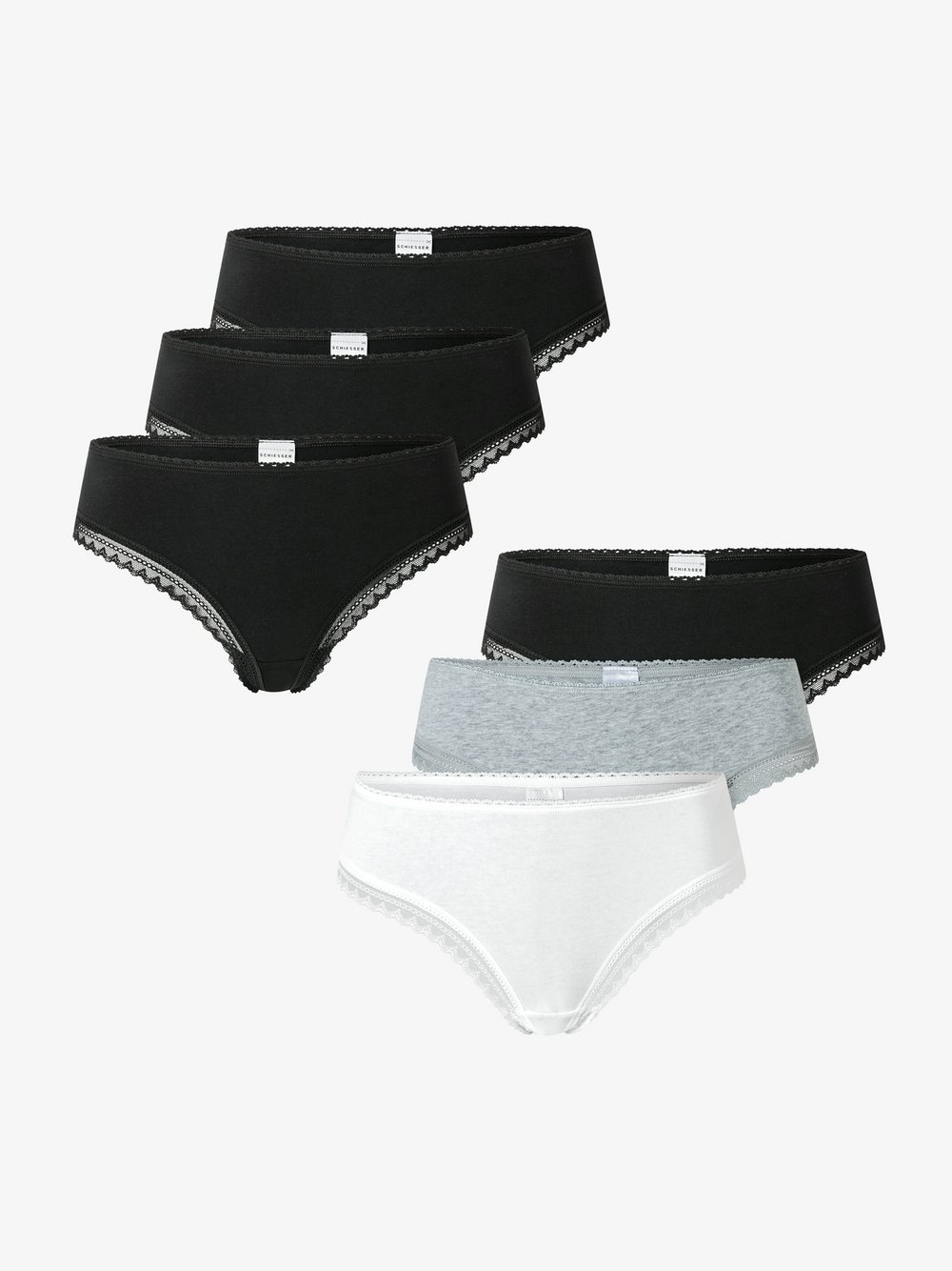 Thumbnail - Schiesser Tanga  Damen Baumwolle mehrfarbig, 44