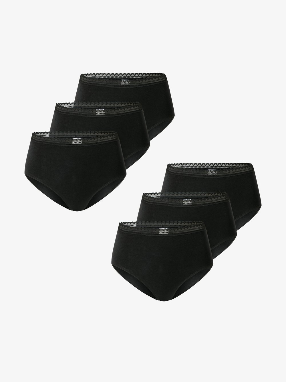 Thumbnail - Schiesser Midislip Damen Baumwolle schwarz, 38