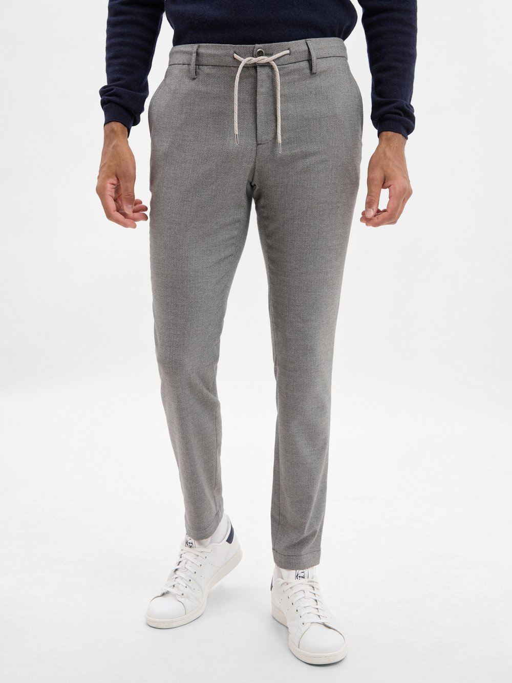 Thumbnail - Alberto Stoffhose Herren grau gemustert, 34-34