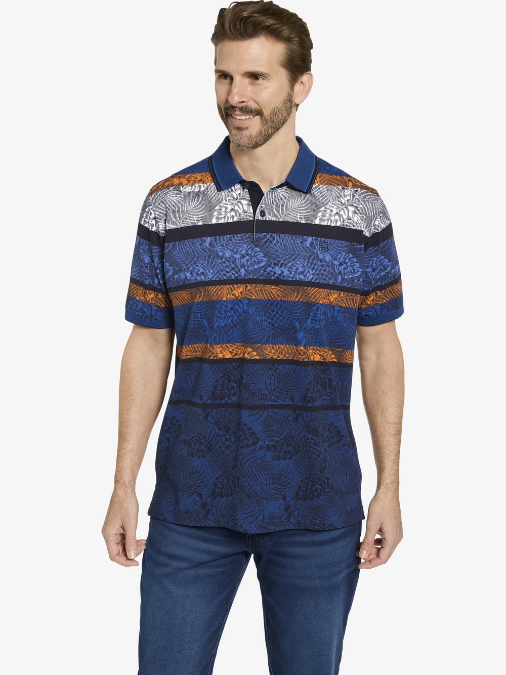 BABISTA Poloshirt Herren Baumwolle mehrfarbig gestreift, L