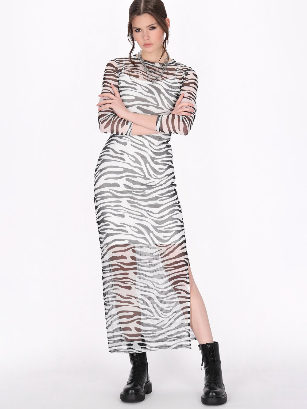 Thumbnail - MyMo Kleid Damen mehrfarbig gemustert, S